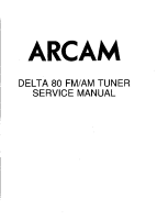 Arcam DELTA-80 - Service Manual 